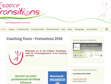 Tablet Screenshot of espacetransitions.com